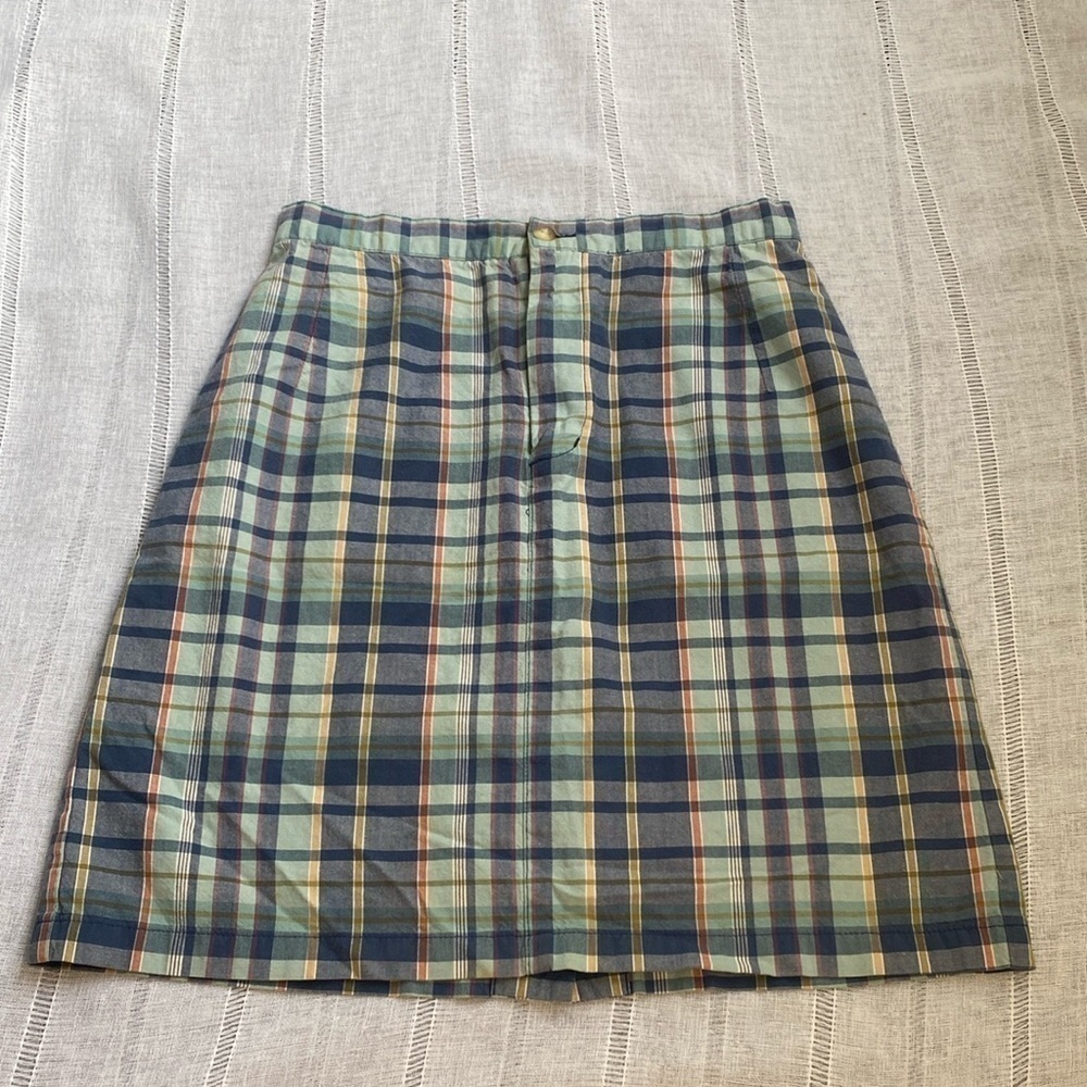 Eddie Bauer 90s plaid knee length skirt. - Picture 13 of 13